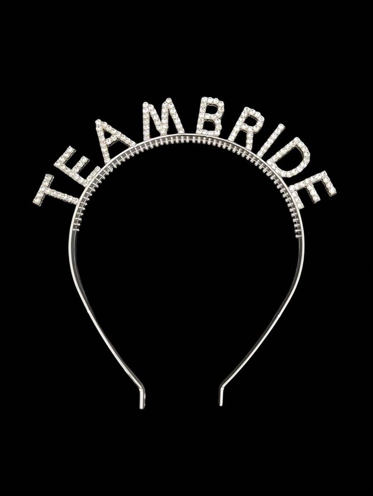 1pc Bridal Wedding Bridesmaid Crystal Letter Hairband, Suitable For Bride Gift, Bachelorette Party, Wedding - image 10