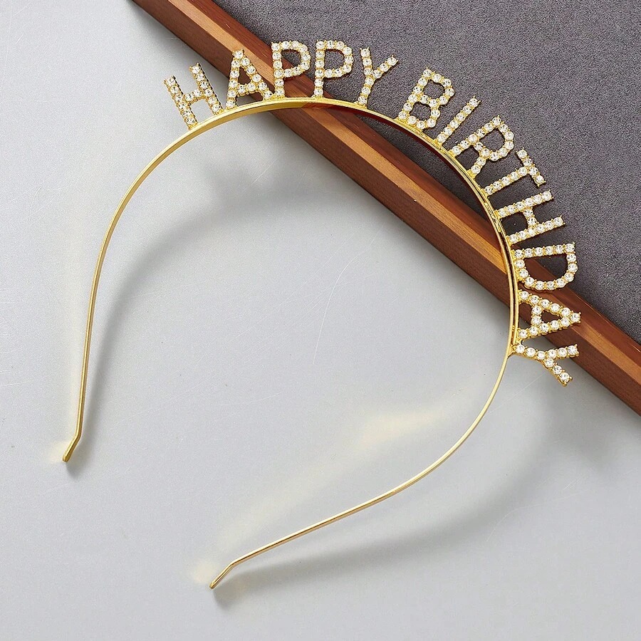 1pc Bridal Wedding Bridesmaid Crystal Letter Hairband, Suitable For Bride Gift, Bachelorette Party, Wedding - image 14