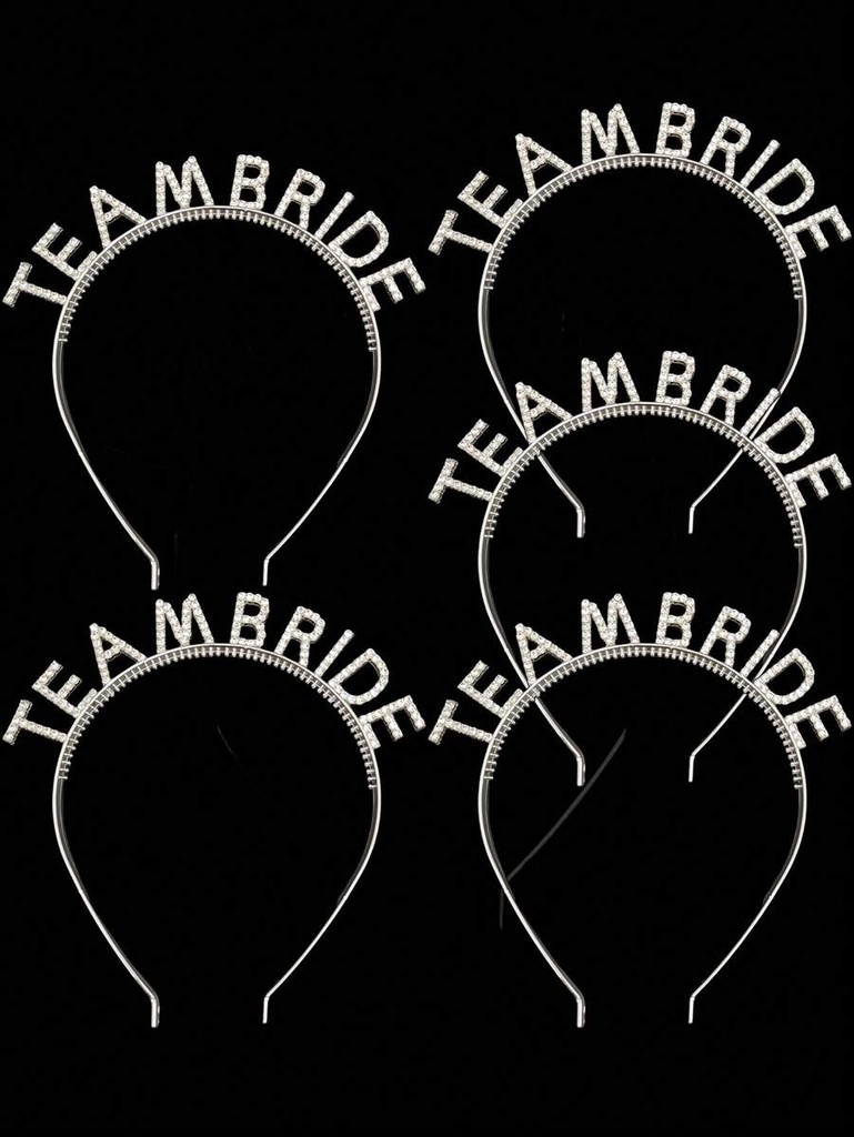 1pc Bridal Wedding Bridesmaid Crystal Letter Hairband, Suitable For Bride Gift, Bachelorette Party, Wedding - image 20