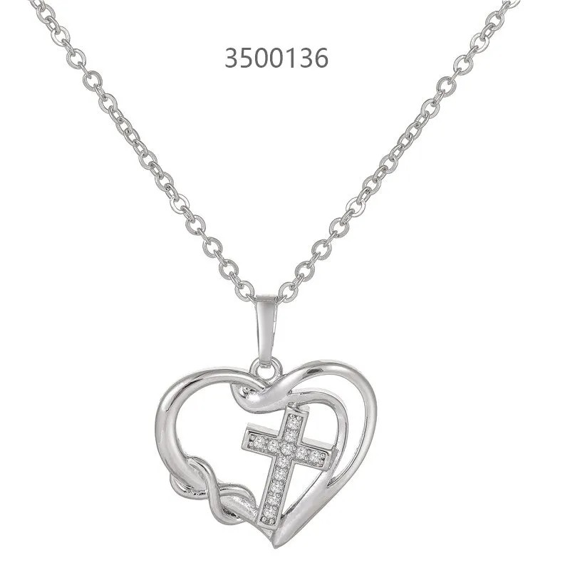 Exquisite Heart shape Zircon Pendant Necklace: An Epitome of Elegance - image 01