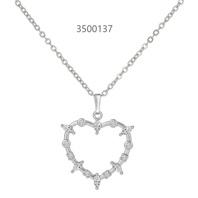 Exquisite Heart shape Zircon Pendant Necklace: An Epitome of Elegance - image 02